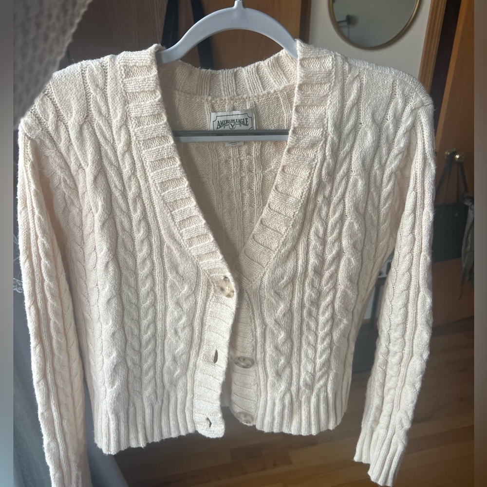 American Eagle Cable Knit Cardigan